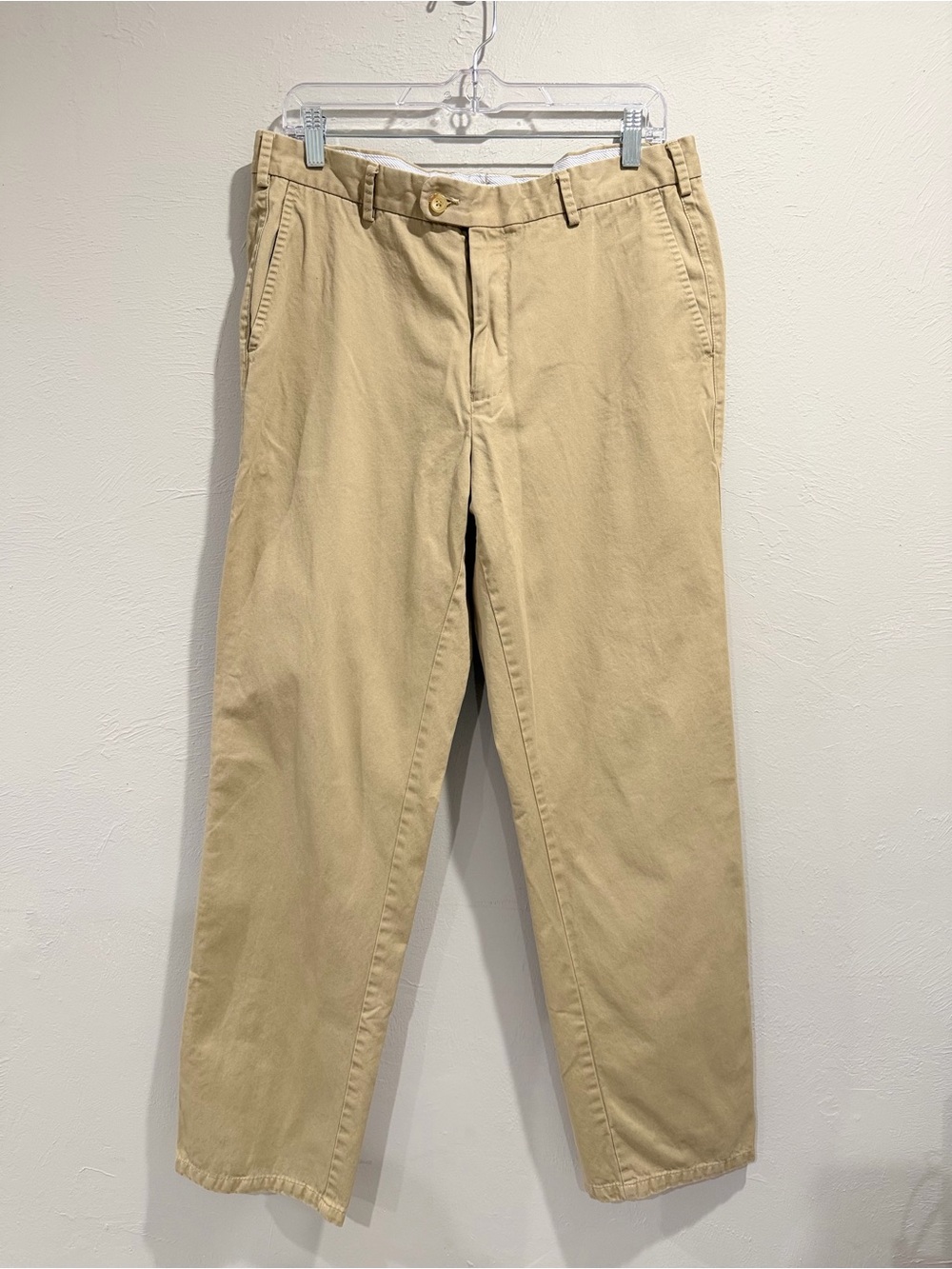 Peter Millar Men’s 34 Khaki Pima Cotton Chino Pants Classic Straight Golf Preppy